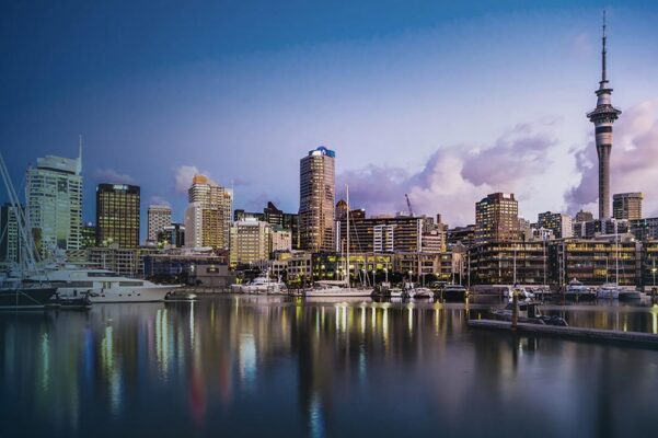 Auckland city in New Zealand
