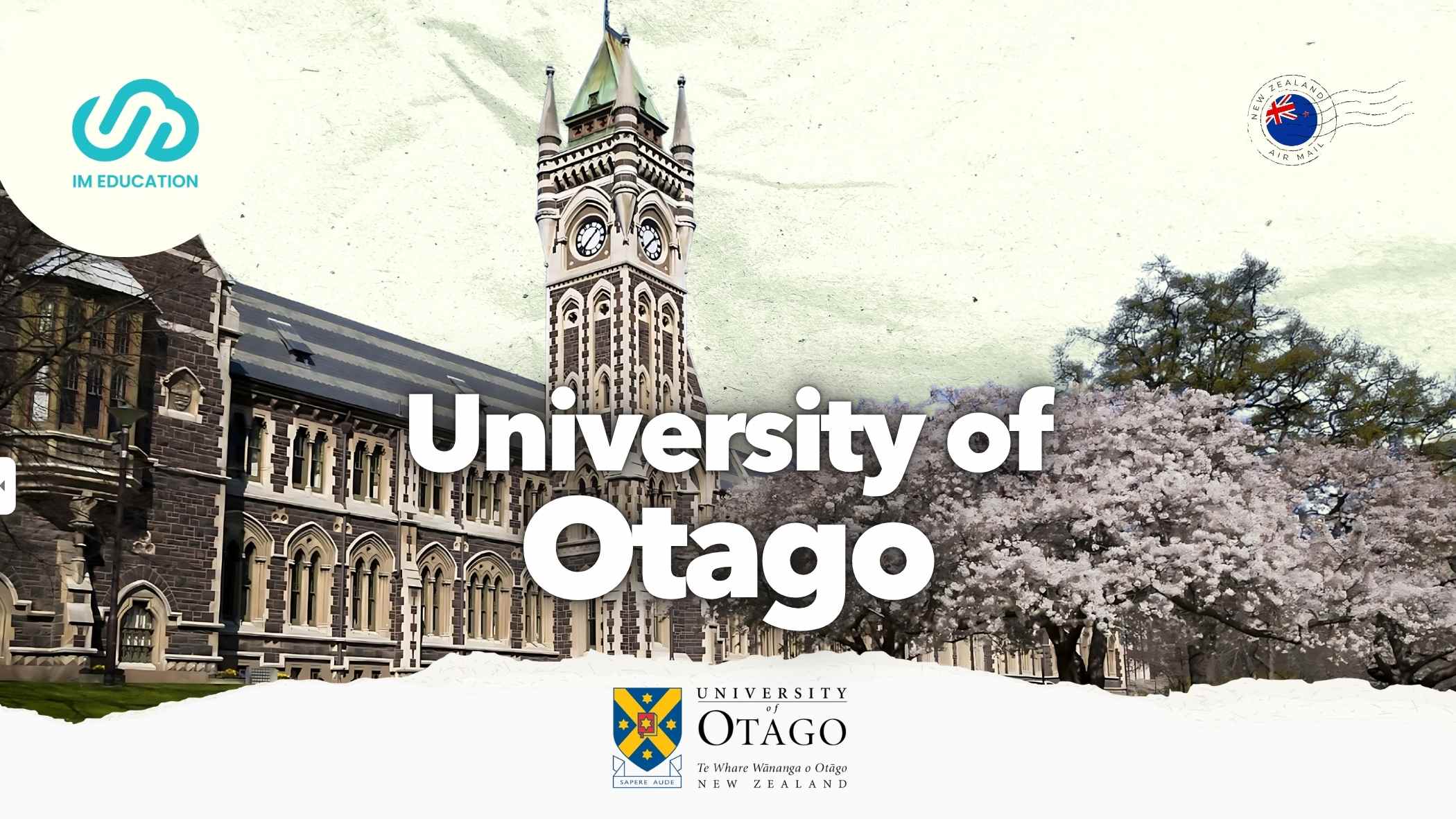 ทุนมหาวิทยาลัยนิวซีแลนด์ University of Otago